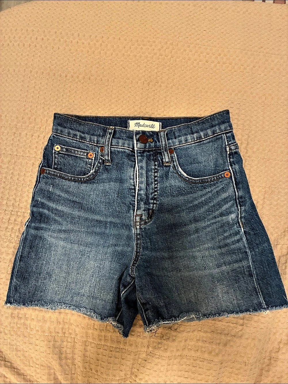 Madewell High-Rise Denim Shorts Blue Waist 23